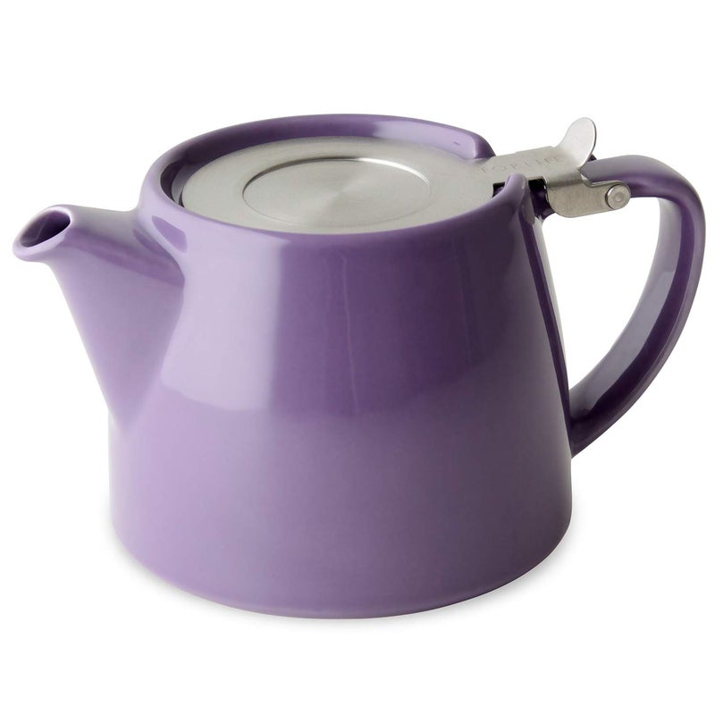 FORLIFE Stump Teapot with SLS Lid and Infuser, 18-Ounce, Purple - Image 3